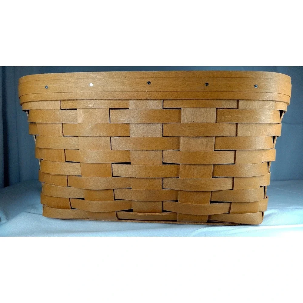 Longaberger Medium Tabletop Serving‎ Basket Maplewood Handwoven 2015 Collectible